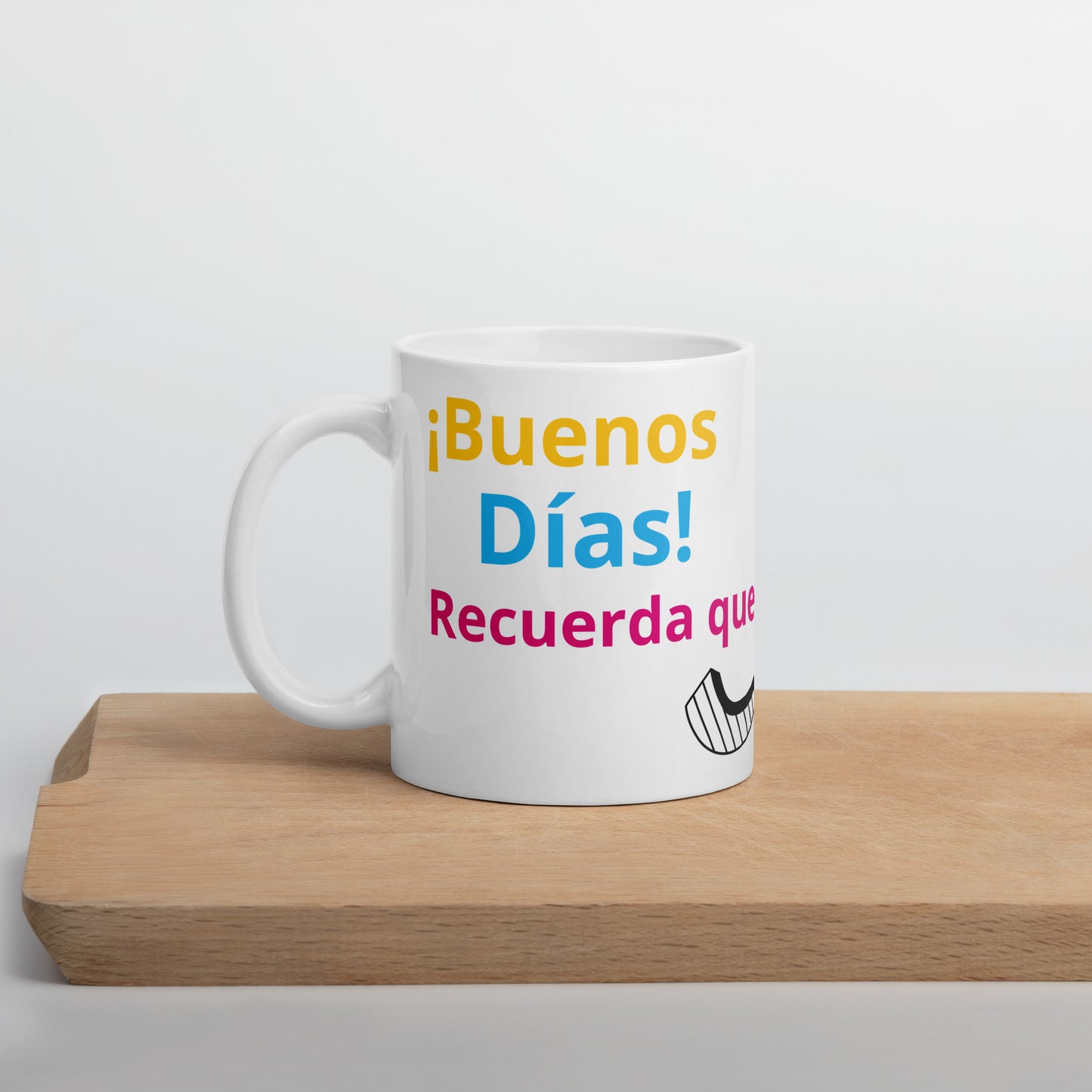Taza con Frase "Buenos Días, Recuerda que si Dios es Todo lo que Tienes Entonces tienes todo lo que Necesitas" - Inspiración Matutina