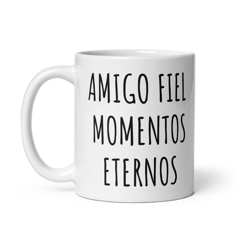 Bonita taza Blanca con Frase