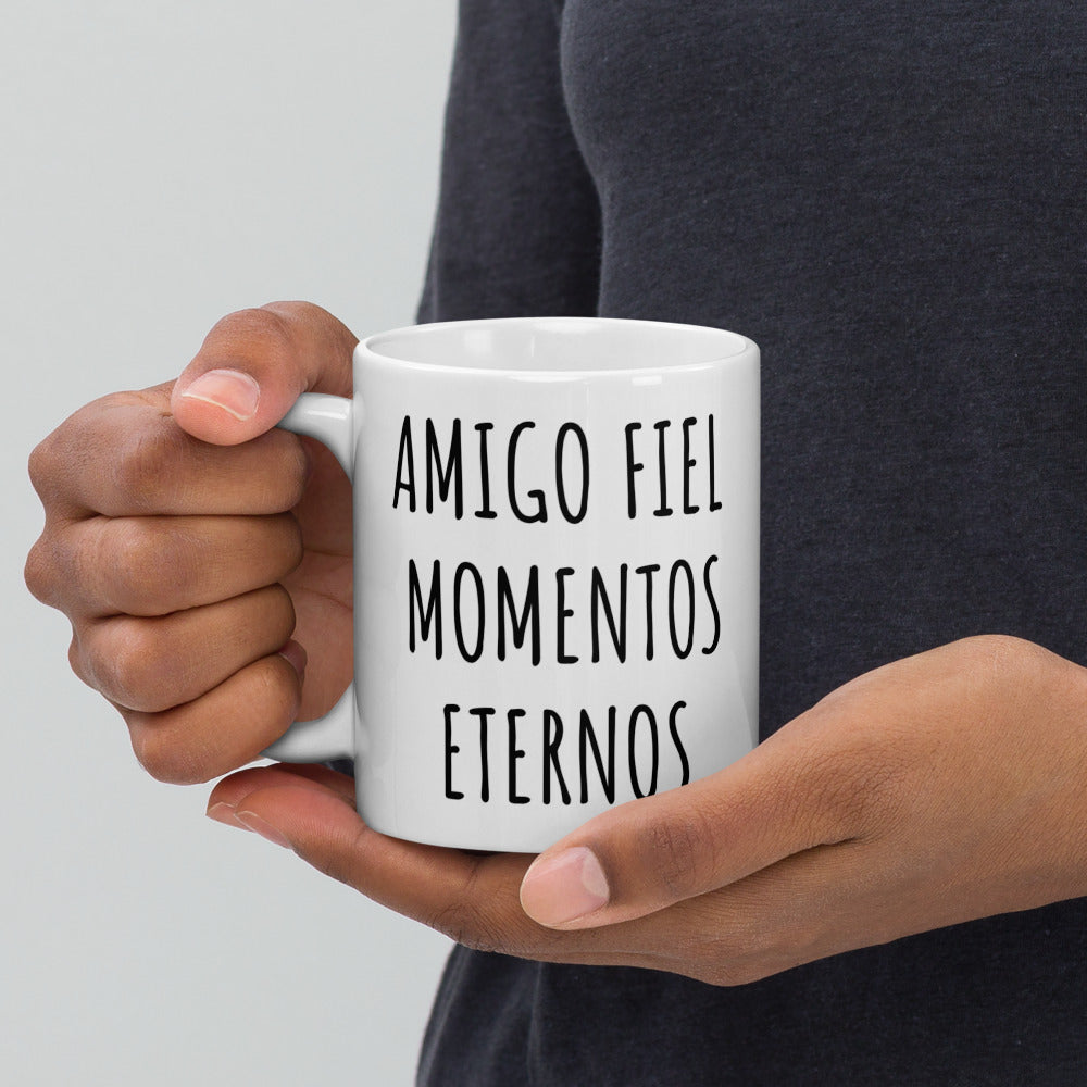 Bonita taza Blanca con Frase