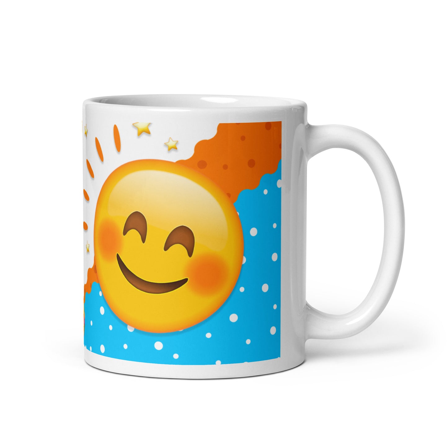 Taza con Frase "Hoy es un Buen Día para Sonreír" - Resistente y Brillante ideal para disfrutar de un buen café o té.