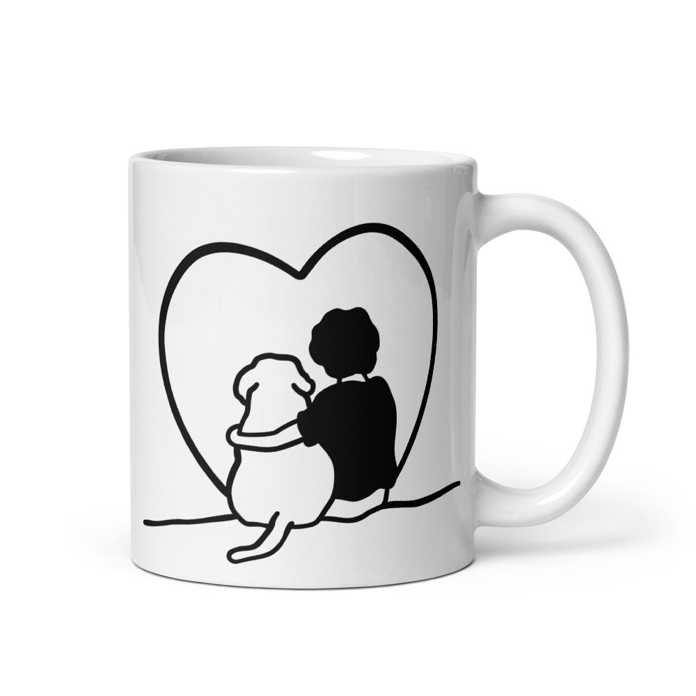 Bonita taza Blanca con Frase