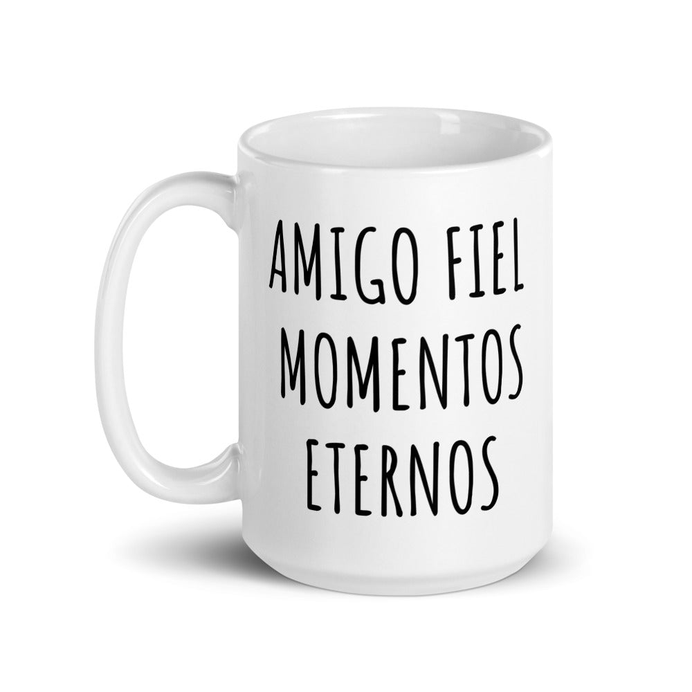 Bonita taza Blanca con Frase