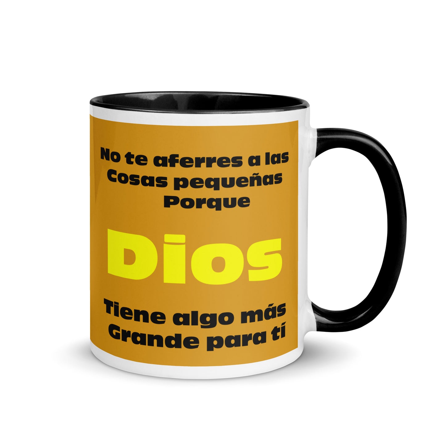 Taza Motivacional "No te Aferres a Cosas Pequeñas Dios tiene algo Mas Grande para Ti" – Añade Alegría a tu Rutina con un Toque de Colo