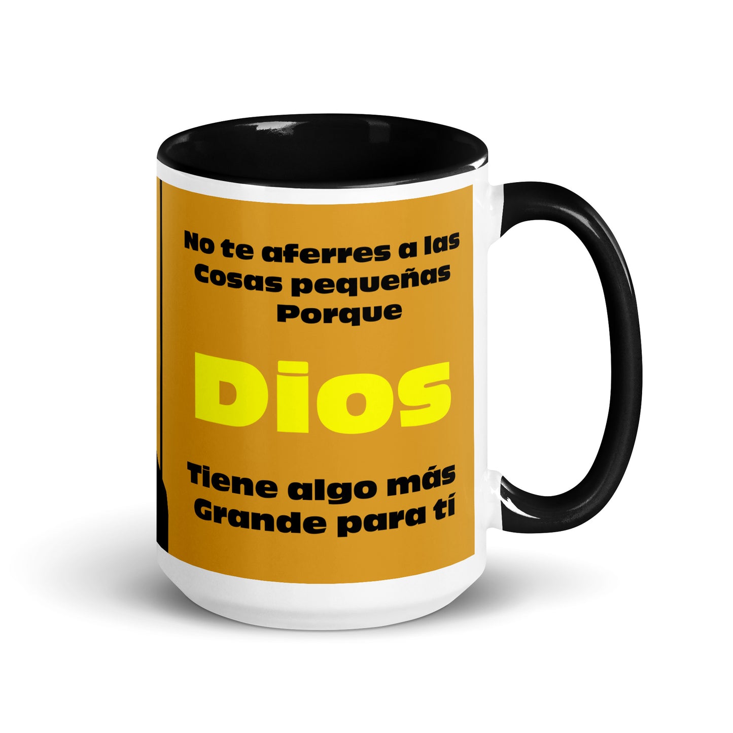 Taza Motivacional "No te Aferres a Cosas Pequeñas Dios tiene algo Mas Grande para Ti" – Añade Alegría a tu Rutina con un Toque de Colo