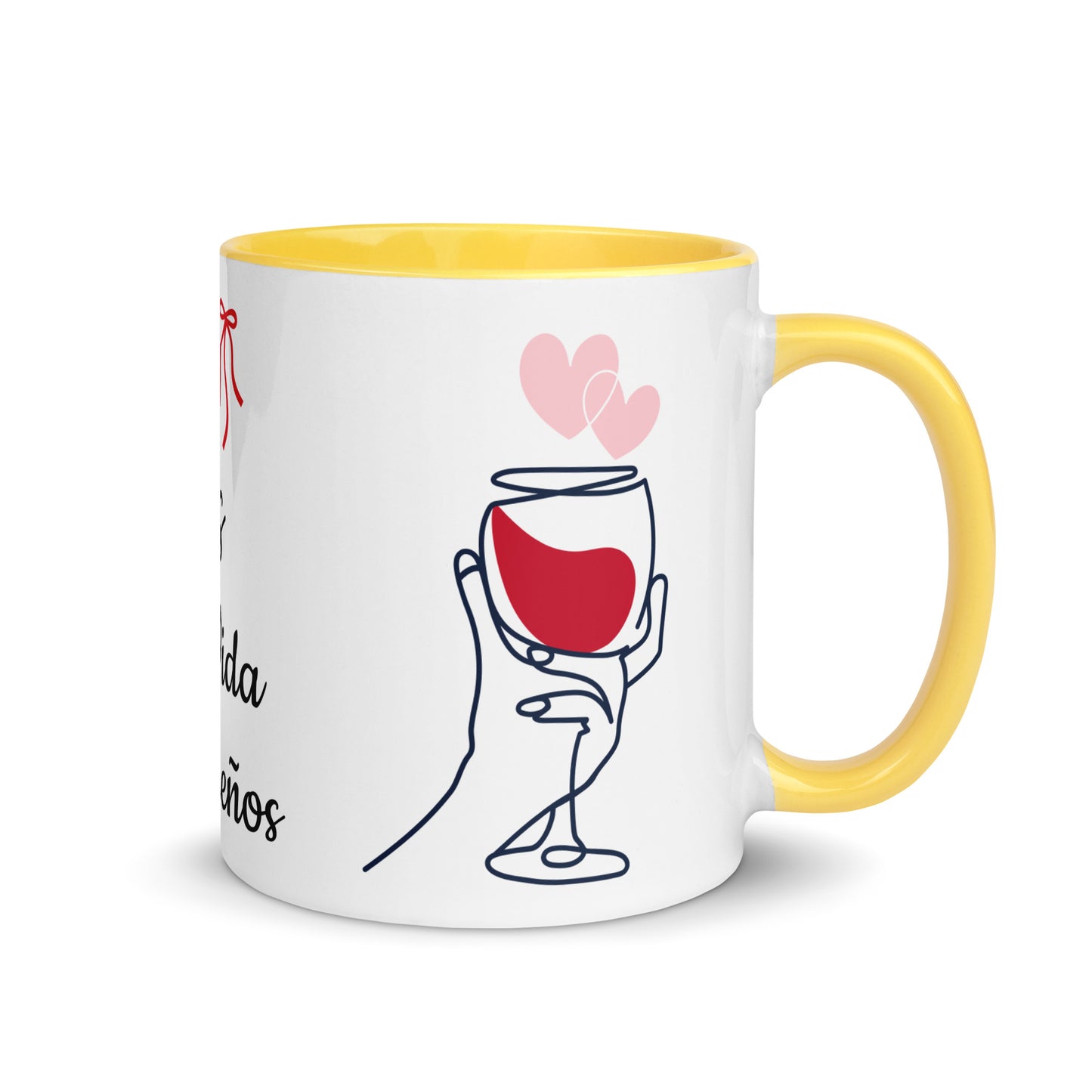 Taza Motivacional "París, Vive la Vida de Tus Sueños" – Diseño Elegante en Negro con Detalles Rojos y Colores Variados