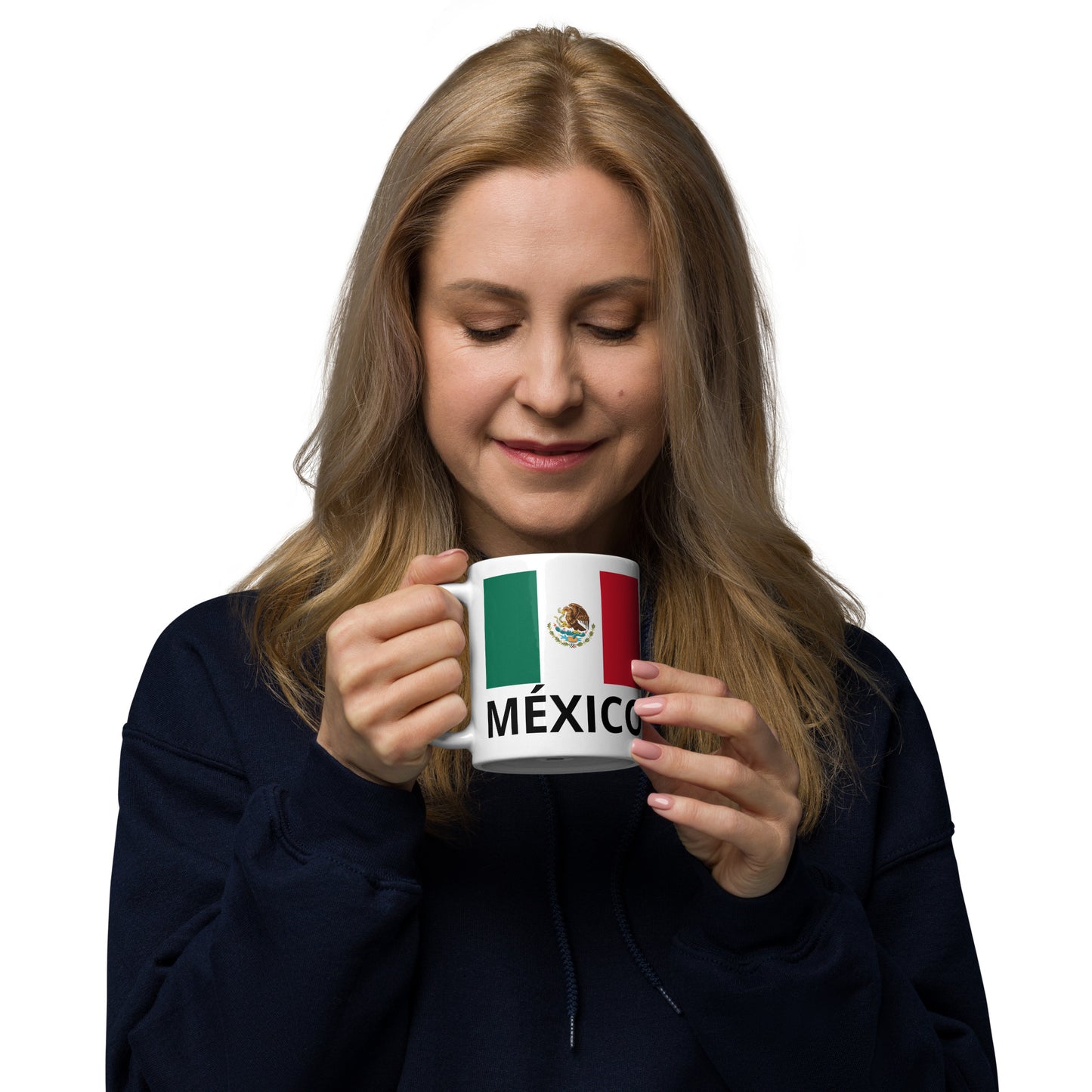 Taza blanca brillante México